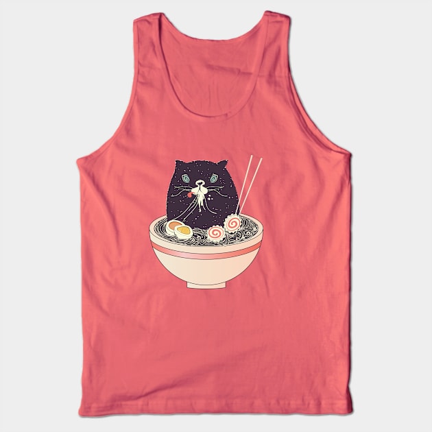 Bowl of ramen and black cat Tank Top by AnnArtshock